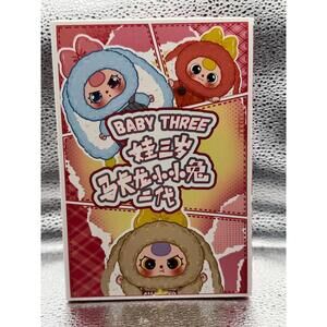 Baby Three Macaron Little Rabbit V2 Plush Toy Doll Blindbox